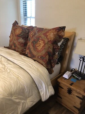  Ralph Lauren Cádiz Almohada Euro con Volantes Falsa-Colores Suroeste 26x26" Usada en Excelente Condición Foto 1 de 4