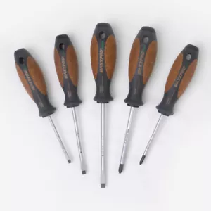 Witte Maxx Pro Nature (Cork) Slotted and Phillips Screwdriver Set, 5 Pieces - Picture 1 of 3