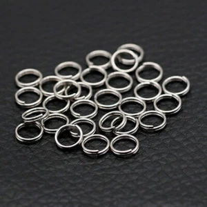 100Pcs Split Rings Small Keychain Keyrings Bulk Key Rings For Keys Organization - Picture 1 of 1