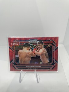 2023 Cory Sandhagen Ruby Red Wave Panini Prizm UFC #40 FRESH PULL