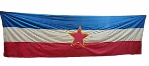 GRÖSSTE JUGOSLAWIENALLIANZ DER KOMMUNISTEN JUGOSLAWIENS (SKJ) SFRJ FLAGGE - Bild 1 von 10