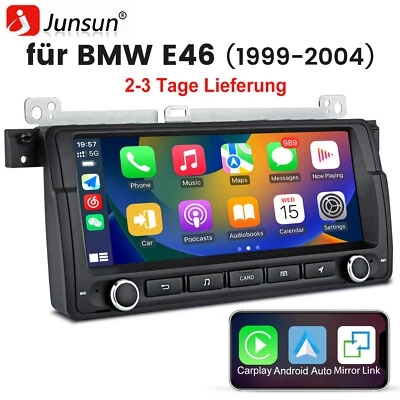 8''Für BMW E46 3er 318 320 325 M3 Carplay Autoradio Android GPS Navi BT RDS DAB+ - Bild 1 von 4