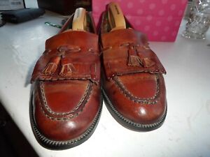 RED  LOAFERS SIZE 10.5, ALL LEATHER BALLY SWITZERLAND , BARGAIN LOOOK