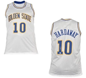 Tim Hardaway Autographed (Signed) Golden State Pro White Basketball Jersey (JSA) - Picture 1 of 5