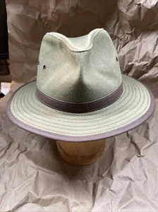Outback Trading Co. Oilskin Madison River Packable Hat 1462 Sz Med Sage - Picture 1 of 22