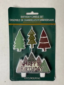 Juego de 3 velas de cumpleaños Wilderness pequeñas 1 1/4-1 1/2; y 1 grandes 3 1/2 - Imagen 1 de 3