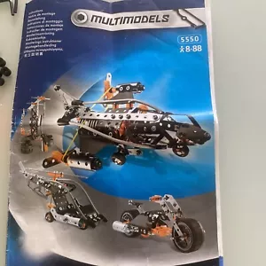 Meccano Multimodels 5550 Instructions And Parts Not Complete ,extras Included - Picture 1 of 9