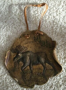 Big Sky Nature Fragments Jane Beasley Moose XMAS Ornament FREE SHIP - Picture 1 of 8