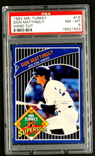 1992 Mr. Turkey #16 Don Mattingly Hand Cut PSA 8 NM-MT Pop 4 *Only 8 Higher*