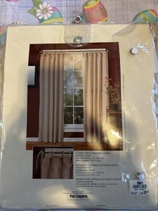 Pier 1 Fenster 2 Flächenvorhang klassisch Köper Länge 84" Neu mit Etikett - Bild 1 von 5
