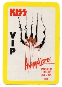 KISS satin backstage pass ANIMALIZE WORLD TOUR 84-85 VIP OTTO - Picture 1 of 2