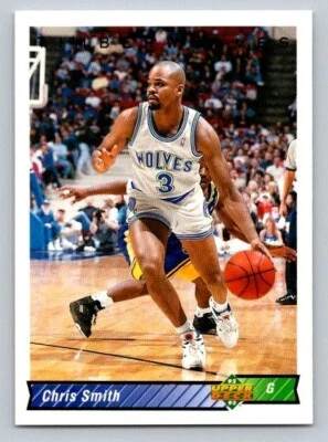 1992-93 Upper Deck Chris Smith #401 Rookie RC Minnesota Timberwolves - Image 1 of 2