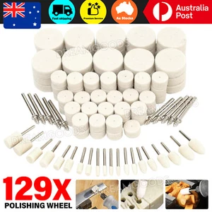129Pcs Polishing Wheel Buffing Pad Power Tool For Dremel Rotary Tool Drill Bits - Picture 1 of 9