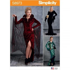 SIMPLICITY 8973 MISSES COSTUME DRESS LEGGINGS & Sewing Pattern Sizes 6-14 14-22 - Picture 1 of 8