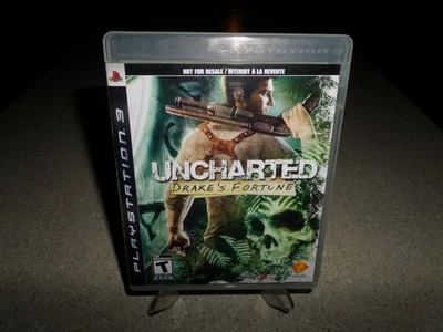 Uncharted Drake's Fortune Sony PS3 Game Not For Resale CIB Excellent Condition - Image 1 of 3