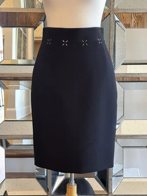 Falda lápiz negra Alexander Wang cintura adornada talla 4 nueva con etiquetas venta al por menor $525. Foto 1 de 4