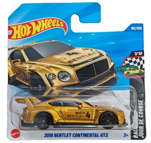 Custodia Hot Wheels Q 2025 nuova 2018 Bentley Continental GT3 scheda corta in protezione - Foto 1 di 14