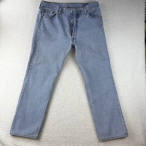 Pantalones de mezclilla vintage Levi's 501 botón mosca para hombre 38x30 pierna recta - Imagen 1 de 20