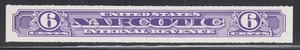 US, Sc RJA94b MNH. 1919-64 6c violet NARCOTIC TAX STAMP, fresh, bright, VF+ - Picture 1 of 2