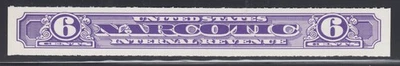 US, Sc RJA94b MNH. 1919-64 6c violet NARCOTIC TAX STAMP, fresh, bright, VF+ - Image 1 of 2