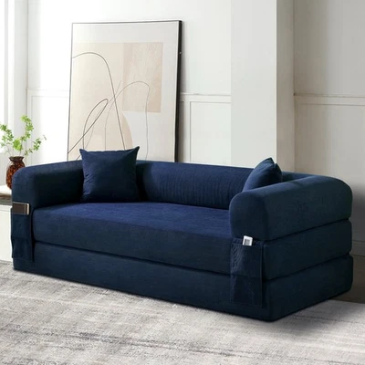 4-in-1  Convertible Sofa Bed Couch Corduroy Modular Sofa for Living Room Bedroom - Image 1 of 4