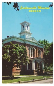 Postcard Jacksonville Museum Former Jackson County Courthouse Oregon Chrome - Picture 1 of 2
