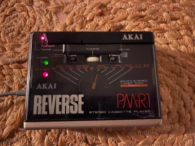 VINTAGE  AKAI PM-R1 Personal Cassette Player w/ Tuner Module - Image 1 of 4