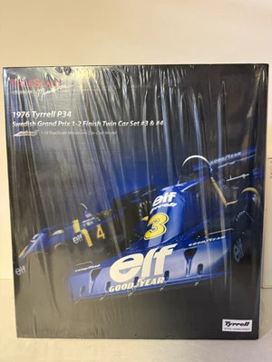 2 Race Cars True Scale TSM 1/18 Tyrrell P34 1976 Swedish GP 1+2 Limited Edition - Image 1 of 4