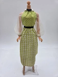 Replacement BARBIE QUICK CURL KELLY DOLL  # 4221 ORIGINAL GREEN DRESS Only - Picture 1 of 14