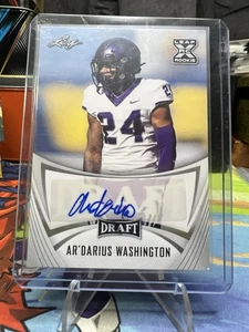 2021 Leaf Draft - Autographs Ar’Darius Washington #BA-ADW (AU, RC) - Picture 1 of 9