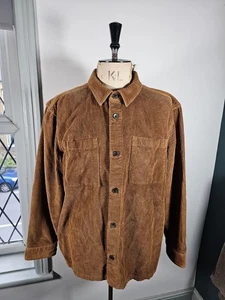 Marks & Spencer Overshirt Herren 2XL Toffee Braun Cord Dick Chore - Bild 1 von 12