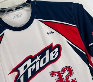 BOOMBAH Softball 2XL #32 Romero~Baseball Trikot~Pride~rot weiß blau~Polyester  - Bild 1 von 9