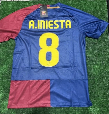 Maglia BARCA 08/09 INIESTA 8 Nike UNICEF Finale Champions Roma L - Immagine 1 di 4