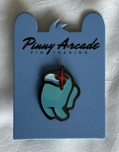 Pinny Arcade PAX West 2023 Among Us Cyan Imposter Pin Official Innersloth Games - Picture 1 of 1