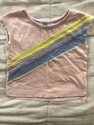 Splendid Baby Girls Pink Short Sleeved Top Size 6-12 Months - Image 1 of 3