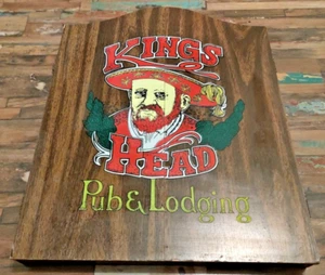 Vintage Kings Head Pub& Loading Dart Board Schrank - Bild 1 von 20