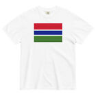 T-shirt drapeau gambien | Tee unisexe premium | emblème national et vêtements patriotiques