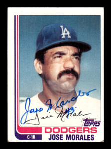 1982 Topps Traded # 75T Jose Morales Autograph Signed Card Los Angeles Dodgers