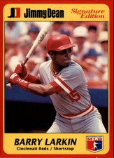 1991 Jimmy Dean Baseball Card #10 Barry Larkin 