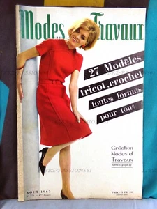MAGAZINE MODES & TRAVAUX AVEC SUPPLÉMENT COUTURE N°776, AOÛT 1965 - Picture 1 of 10
