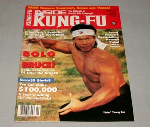 Sept. 1991 Inside Kung Fu Martial Arts Magazine with Bolo Yeung on Front Cover - Picture 1 of 1