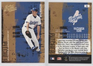 2005 Donruss Leather & Lumber Gold /50 Kazuhisa Ishii #78