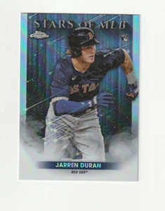 Aggiornamento Topps 2022 Jarren Duran Rookie Chrome Stars of MLB SMLBC-65 Red Sox - Foto 1 di 2