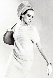 VINTAGE Crochet Mohair Dress/Apparel/ Crochet Pattern INSTRUCTIONS ONLY - Picture 1 of 1