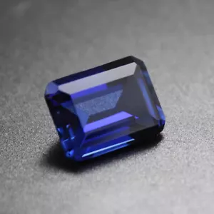 8x10mm Rectangle Diamond Crystal Blue Gems Sapphire Stone Gemstone Gem Topaz Gem - Picture 1 of 8