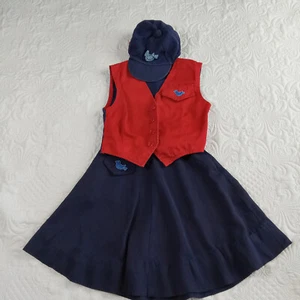 Blue Bird Girls Uniform (Campfire Girls) Embroidered Logo No Size Vtg 1950s GUC - Picture 1 of 12