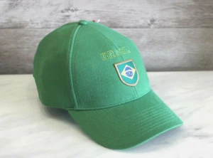 Puma Baseball Green Cap Brazil Team Hat Golf Vintage Retro Logo Snapback Adjust - Picture 1 of 11