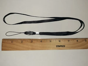 NEW Black Neck Lanyard Wrist Strap Keychain Holder Phone ID Badge USA FAST SHIP - Picture 1 of 12