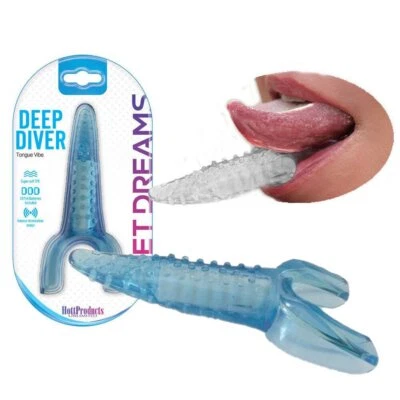 Deep Diver Vibrating Tongue Oral Sex Enhancer Blow Job G-Spot Clit Vibrator - Image 1 of 4