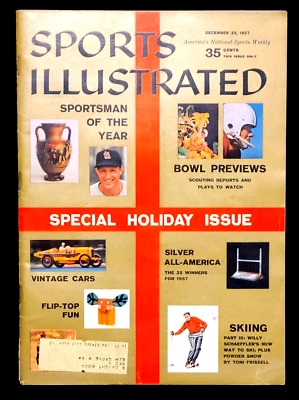 Sports Illustrated edición especial de vacaciones 23 de diciembre de 1957 Stan Musial Cardinals Foto 1 de 4